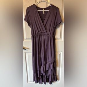 Purple High-Low Dress